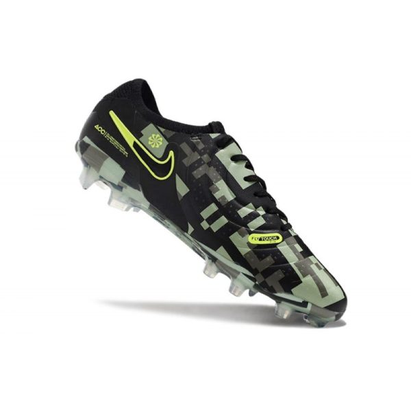 Nike Tiempo Legend 10 Elite FG Bota Verde Negro
