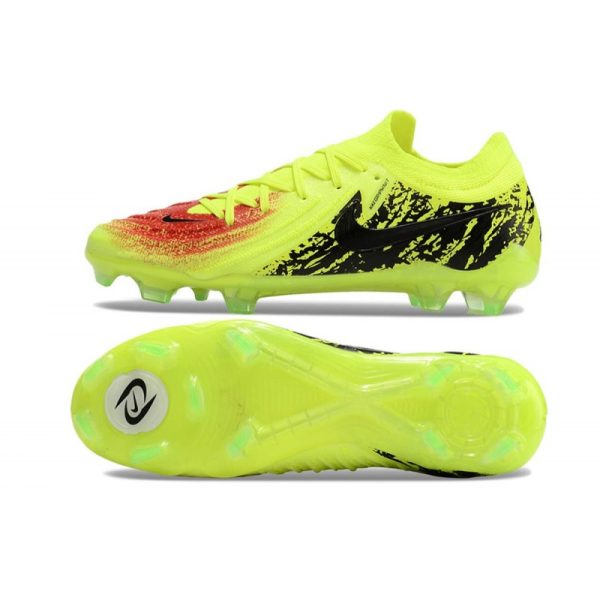 Tacos Nike Phantom GX II Elite FG Amarillo Negro Rojo