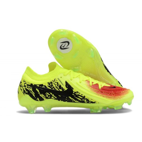 Botas de Fútbol Nike Phantom GX II Elite FG Amarillo Negro Rojo