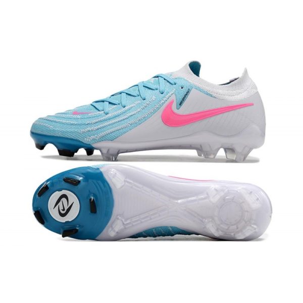 Zapatillas Nike Phantom Luna 2 Elite L FG Azul Blanco Rosa
