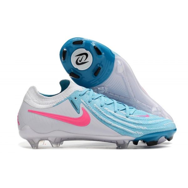 Botas de Fútbol Nike Phantom Luna 2 Elite L FG Azul Blanco Rosa