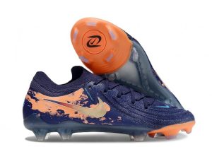 Botas de Fútbol Nike Phantom Luna 2 Elite L FG Azul Naranja Dorado