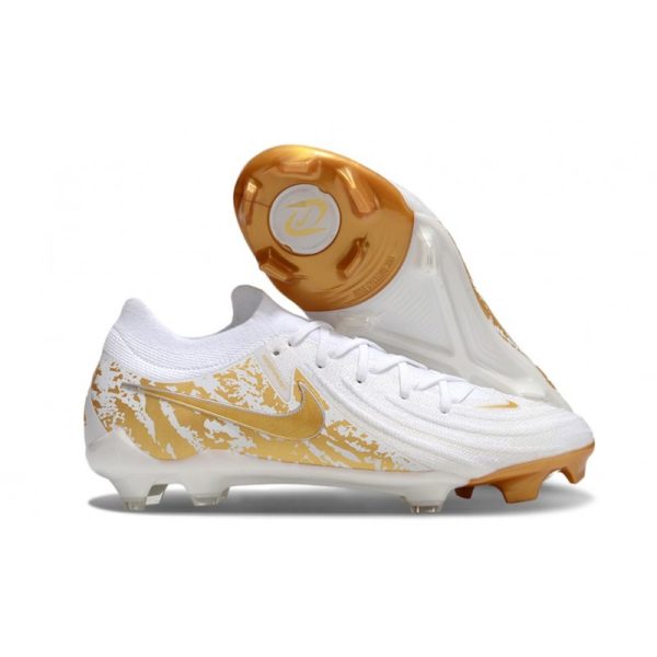 Botas de Fútbol Nike Phantom Luna 2 Elite L FG Blanco Dorado