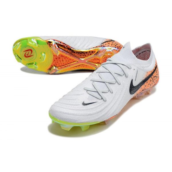 Zapatillas Nike Phantom Luna 2 Elite L FG Blanco Negro Naranja