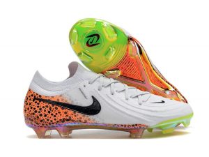 Botas de Fútbol Nike Phantom Luna 2 Elite L FG Blanco Negro Naranja