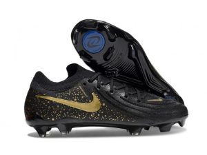 Botas de Fútbol Nike Phantom Luna 2 Elite L FG Negro Mtlc Dorado Moneda