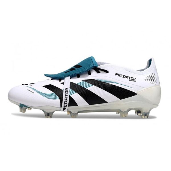 adidas 25 Predator Elite FT FG Blanco Negro Ciano