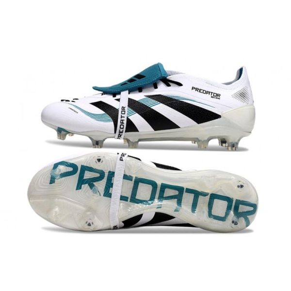 adidas 25 Predator Elite FT FG Blanco Negro Ciano