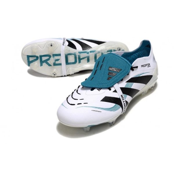 adidas 25 Predator Elite FT FG Blanco Negro Ciano