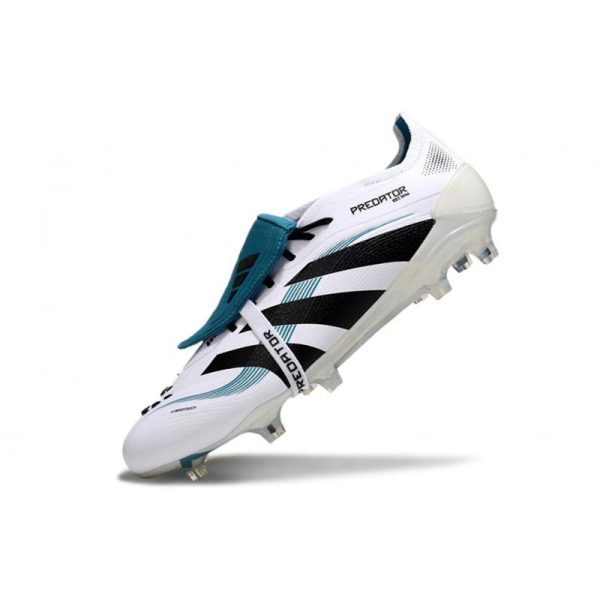 adidas 25 Predator Elite FT FG Blanco Negro Ciano