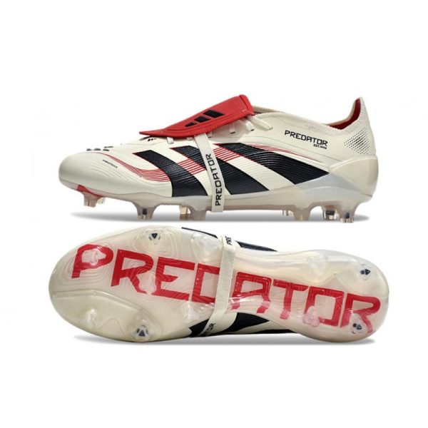 adidas 25 Predator Elite FT FG Blanco Off Negro Rubí Puro
