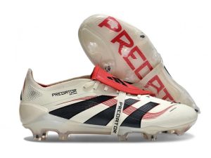 Botas de Fútbol adidas 25 Predator Elite FT FG Blanco Off Negro Rubí Puro