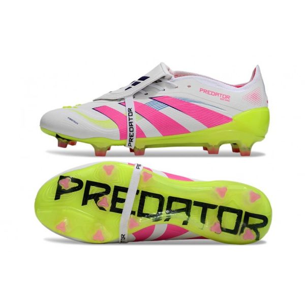 adidas 25 Predator Elite FT FG Blanco Rosa Lúcido Limón Lúcido