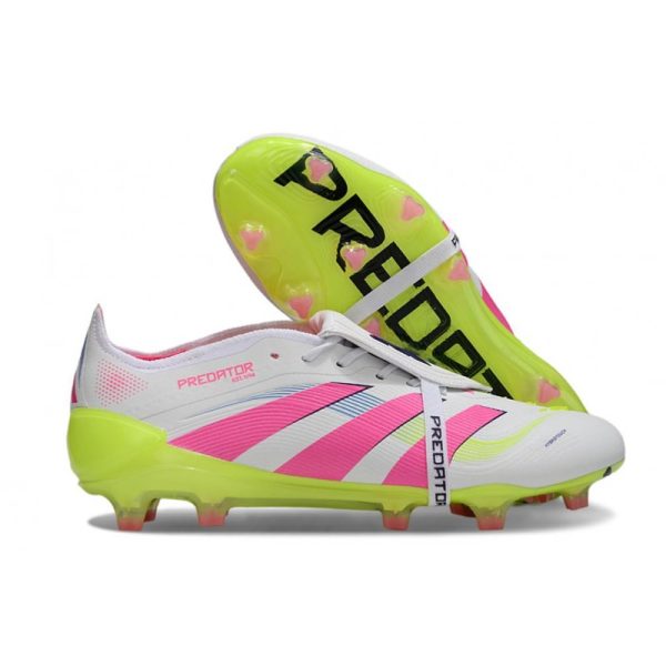 Botas de Fútbol adidas 25 Predator Elite FT FG Blanco Rosa