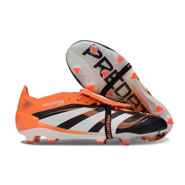 Botas de Fútbol adidas 25 Predator Elite FT FG Negro Blanco Naranja