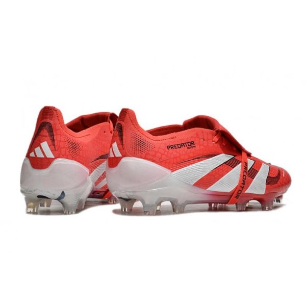adidas 25 Predator Elite FT FG Rojo Lúcido Blanco Negro