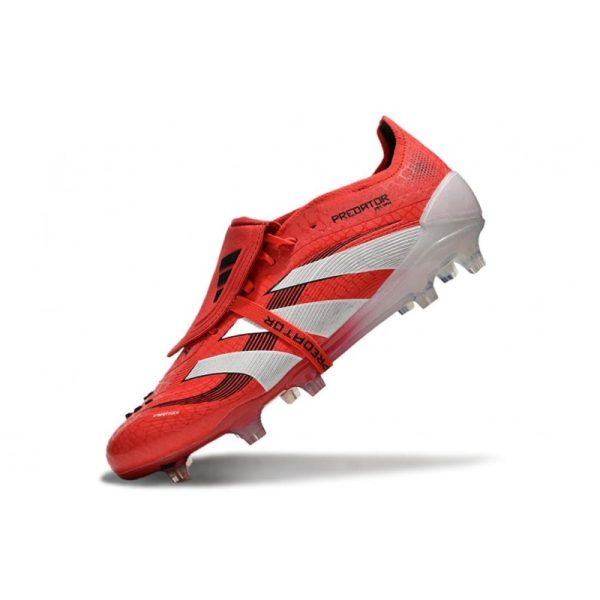 adidas 25 Predator Elite FT FG Rojo Lúcido Blanco Negro