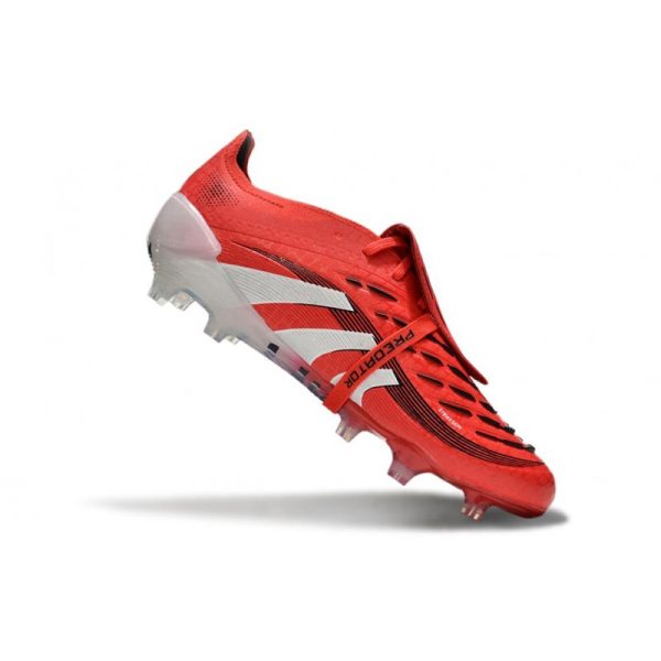 adidas 25 Predator Elite FT FG Rojo Lúcido Blanco Negro
