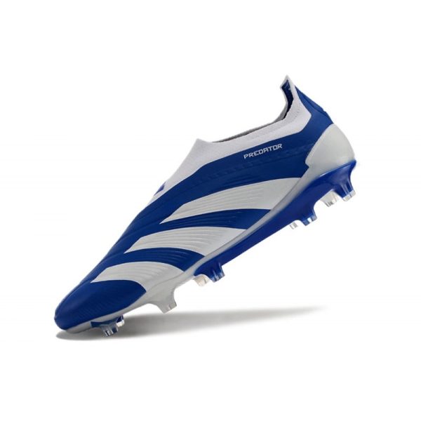 adidas Botas Futbol Predator Elite Laceless FG Azul Blanco