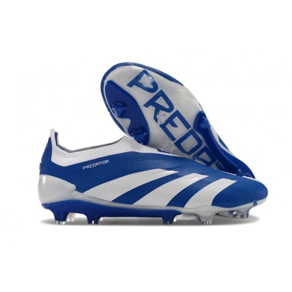Botas de Fútbol adidas Predator Elite Laceless FG Azul Blanco