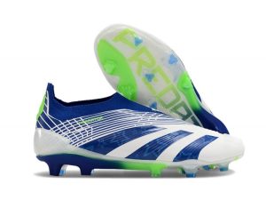 Botas de Fútbol adidas Predator Elite Laceless FG Azul Blanco Verde