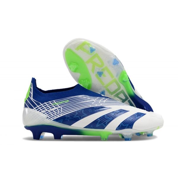 Botas de Fútbol adidas Predator Elite Laceless FG Azul Blanco Verde