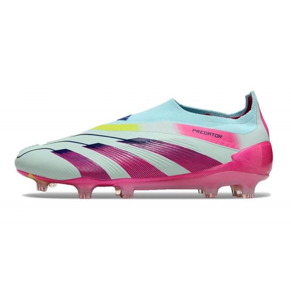 adidas Botas Futbol Predator Elite Laceless FG Azul Rosa