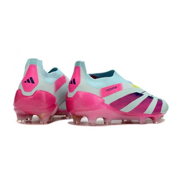 adidas Botas Futbol Predator Elite Laceless FG Azul Rosa