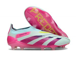 Botas de Fútbol adidas Predator Elite Laceless FG Azul Rosa