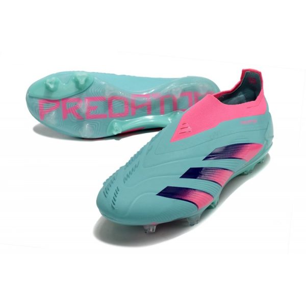adidas Botas Futbol Predator Elite Laceless FG Azul Rosa