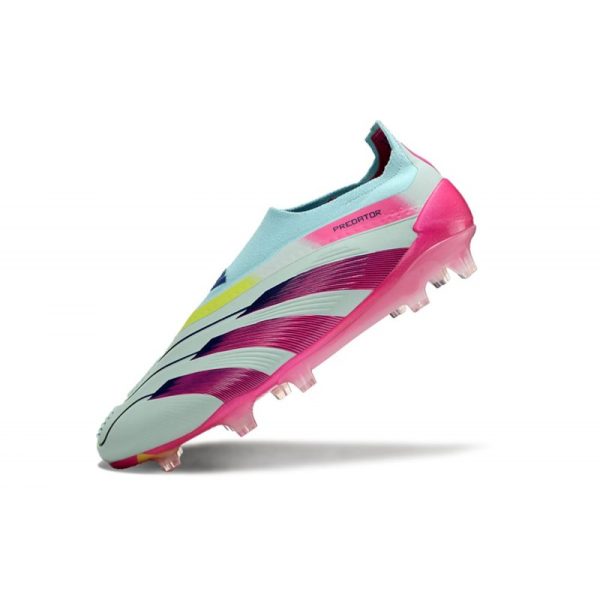 adidas Botas Futbol Predator Elite Laceless FG Azul Rosa