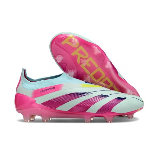 Botas de Fútbol adidas Predator Elite Laceless FG Azul Rosa