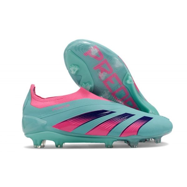 Botas de Fútbol adidas Predator Elite Laceless FG Azul Rosa