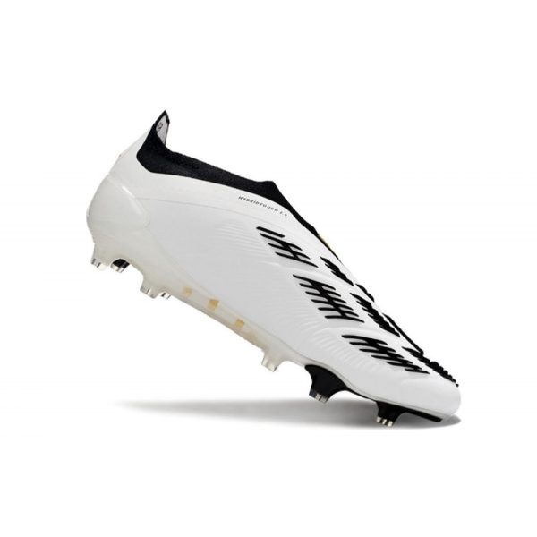 adidas Botas Futbol Predator Elite Laceless FG Blanco Dorado