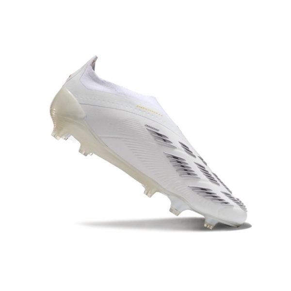 adidas Botas Futbol Predator Elite Laceless FG Blanco Dorado