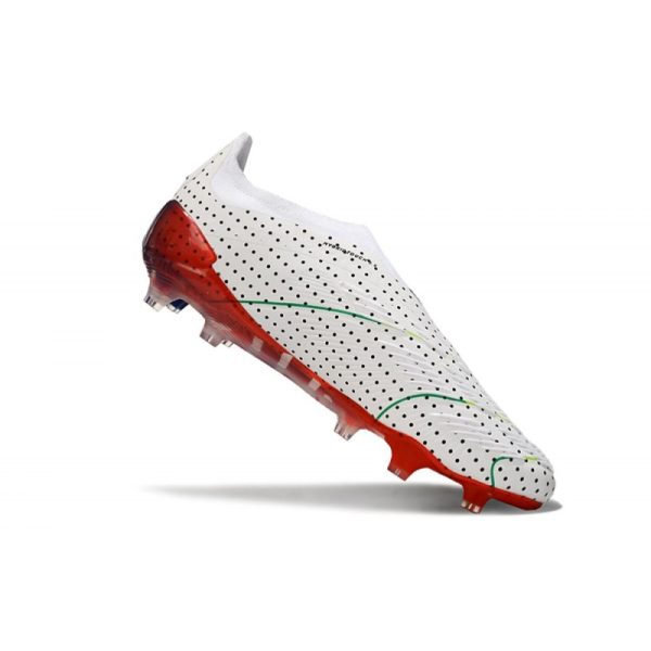 adidas Botas Futbol Predator Elite Laceless FG Blanco Gris Azul Rojo