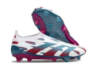 Botas de Fútbol adidas Predator Elite Laceless FG Blanco Rojo