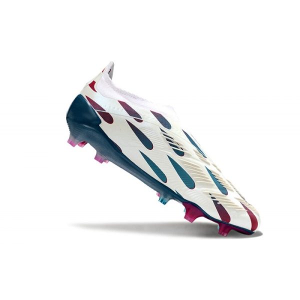 adidas Botas Futbol Predator Elite Laceless FG Blanco Rojo Azul