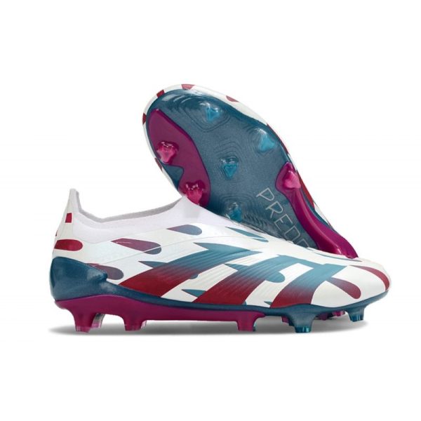 Botas de Fútbol adidas Predator Elite Laceless FG Blanco Rojo
