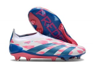 adidas Botas Futbol Predator Elite Laceless FG Ftwr Blanco Rosa