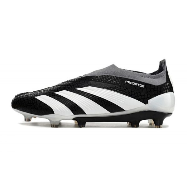 adidas Botas Futbol Predator Elite Laceless FG Negro Blanco