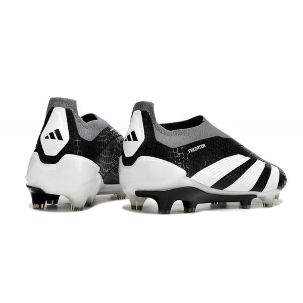 adidas Botas Futbol Predator Elite Laceless FG Negro Blanco