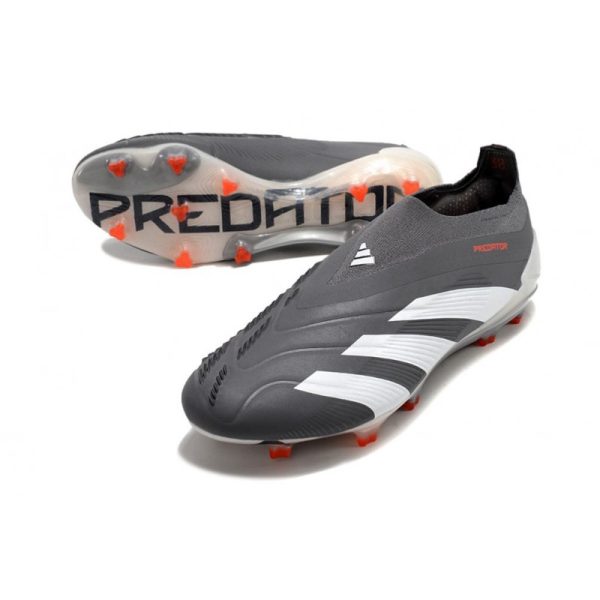 adidas Botas Futbol Predator Elite Laceless FG Negro Blanco