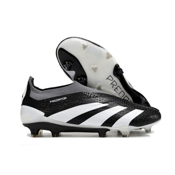 Zapatillas Para Futbol adidas Predator Elite Laceless FG Negro Blanco