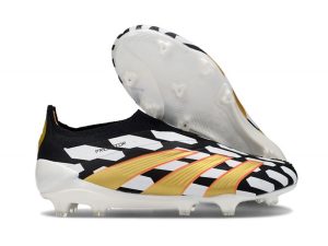 Botas de Fútbol adidas Predator Elite Laceless FG Negro Blanco Dorado