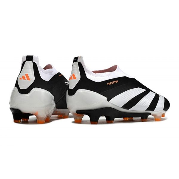 adidas Botas Futbol Predator Elite Laceless FG Negro Blanco Naranja