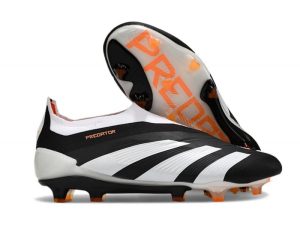 Botas de Fútbol adidas Predator Elite Laceless FG Negro Blanco Naranja