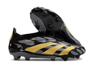 Botas de Fútbol adidas Predator Elite Laceless FG Negro Dorado