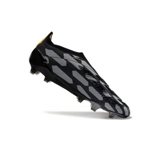 adidas Botas Futbol Predator Elite Laceless FG Negro Dorado