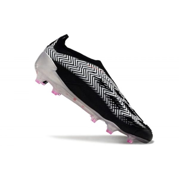adidas Botas Futbol Predator Elite Laceless FG Negro Plata Rojo